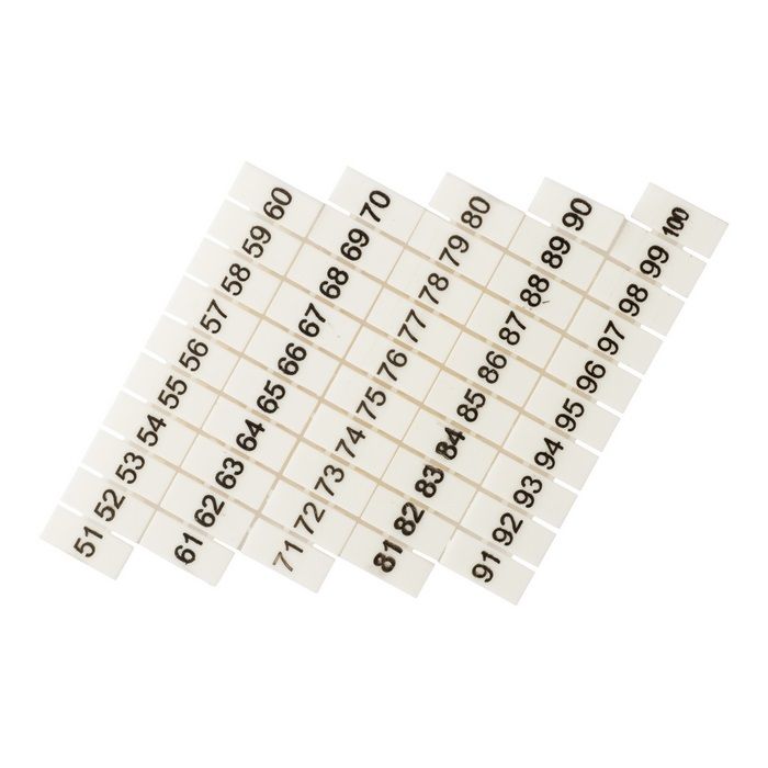 Маркеры клеммные  zb-st-2.5-50-100