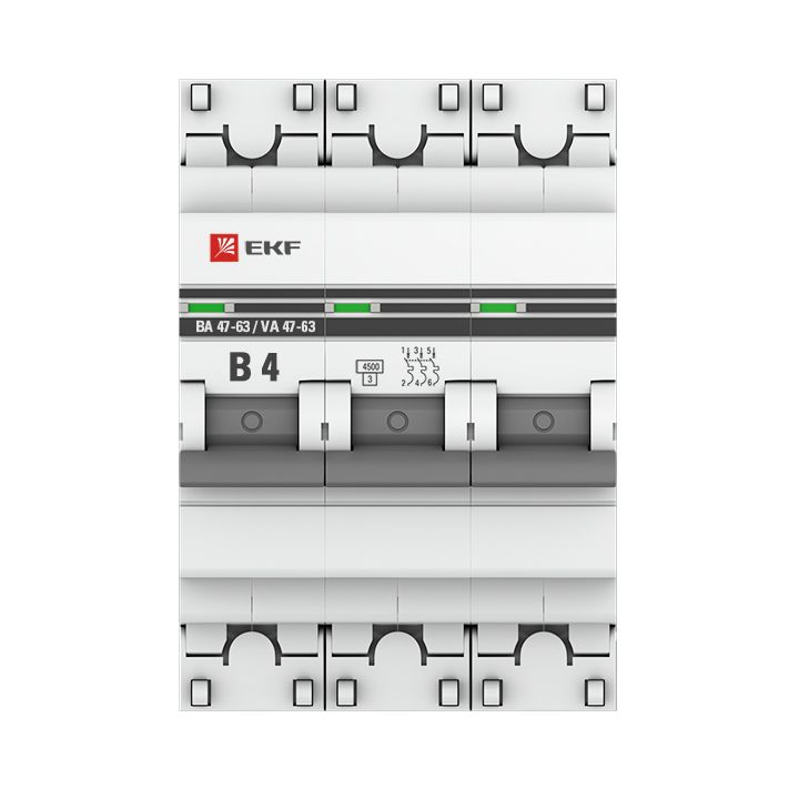 Выключатель автоматический  mcb4763-3-04B-pro