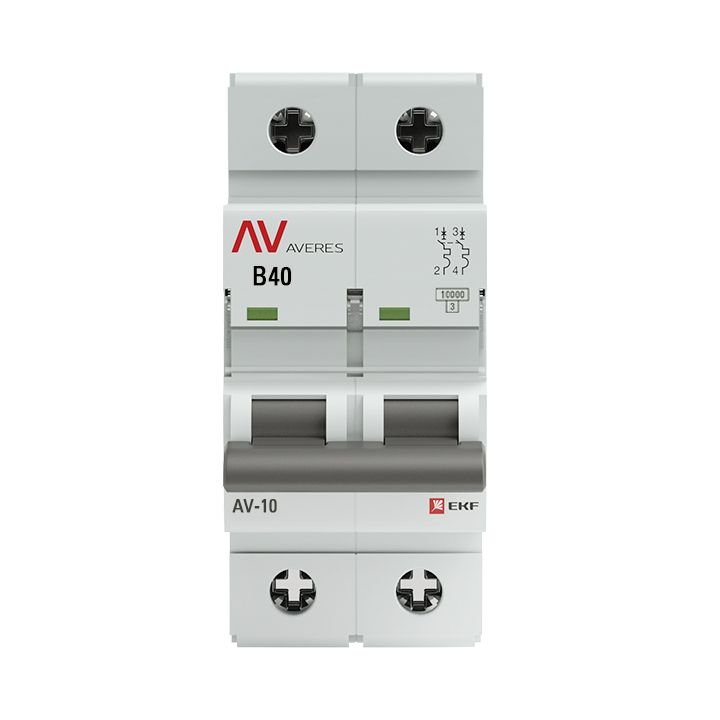 Выключатель автоматический  mcb10-2-40B-av