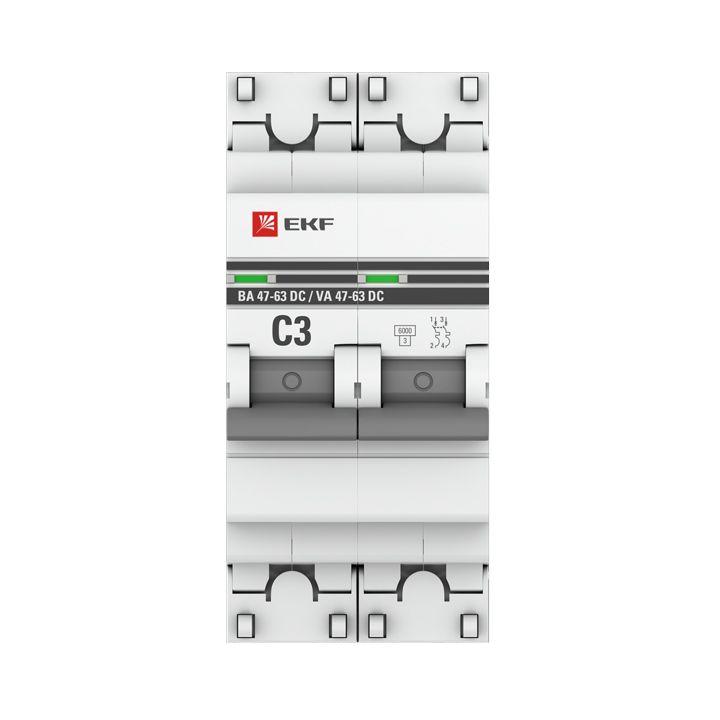 Выключатель автоматический  mcb4763-DC-2-03C-pro