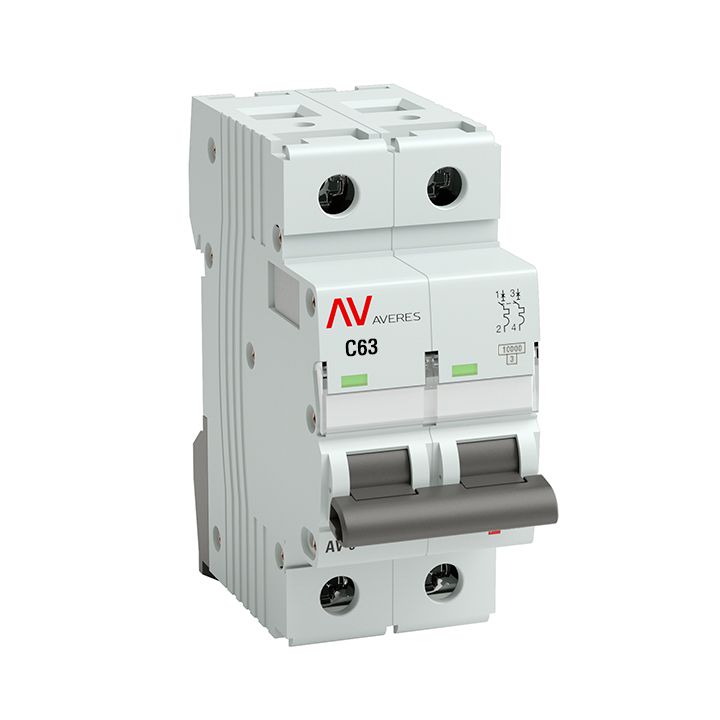 Выключатель автоматический  mcb10-2-63C-av