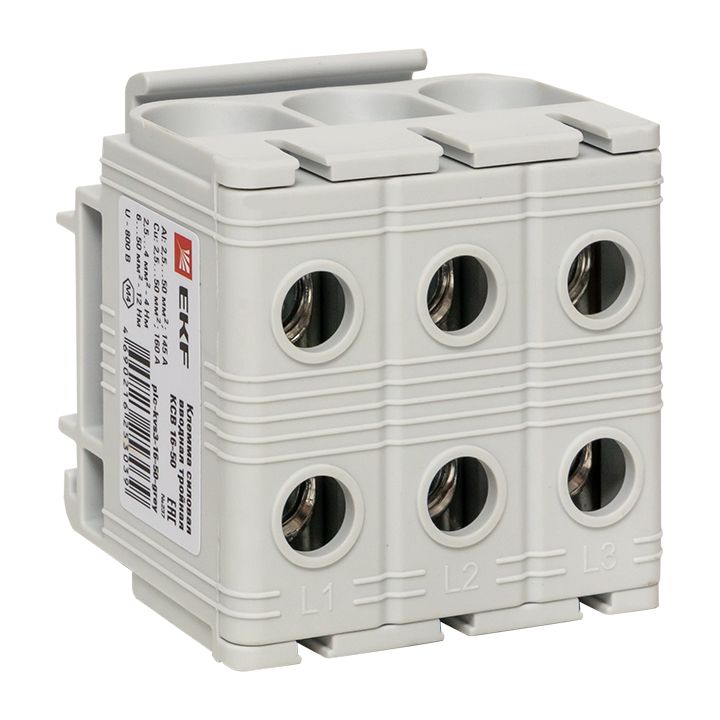 Клемма  plc-kvs3-16-50-grey