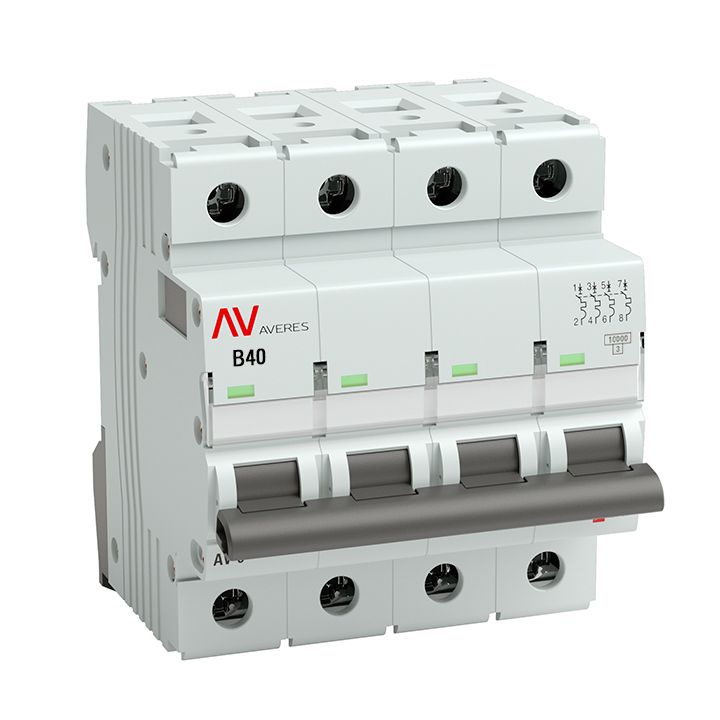 Выключатель автоматический  mcb10-4-40B-av