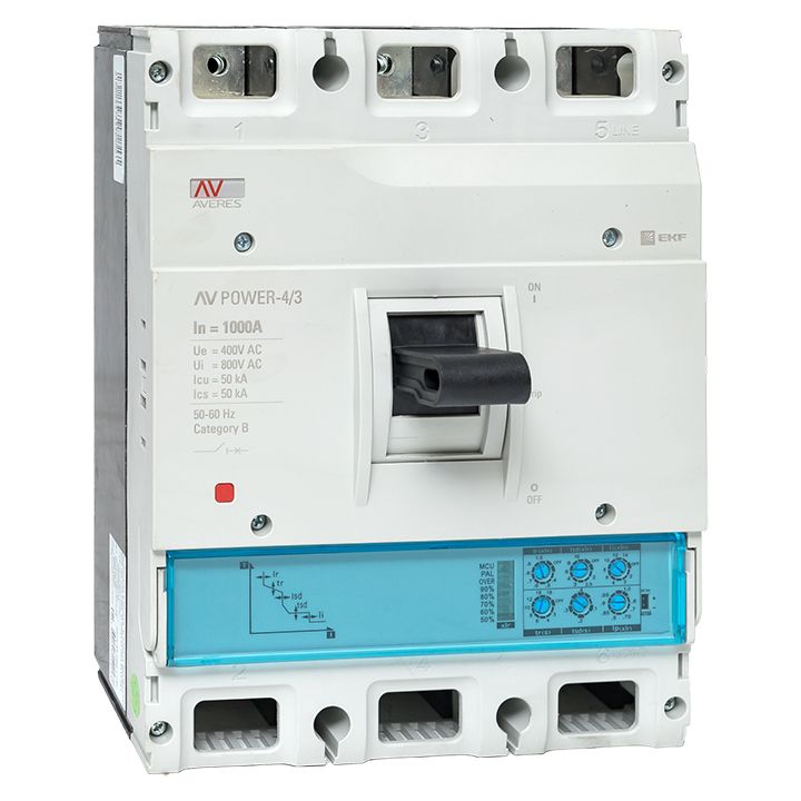 Выключатель автоматический AV POWER-4/3 mccb-43-1000-2.0-av