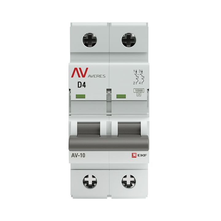 Выключатель автоматический  mcb10-2-04D-av