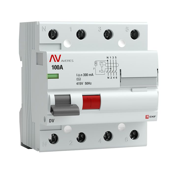 Устройство защитного отключения  rccb-4-100-300-ac-av
