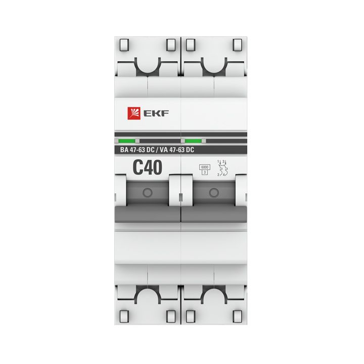 Выключатель автоматический  mcb4763-DC-2-40C-pro