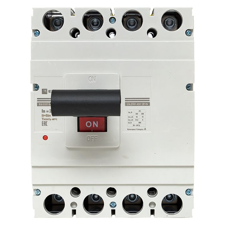 Выключатель автоматический  mccb99-4P5In400-250m
