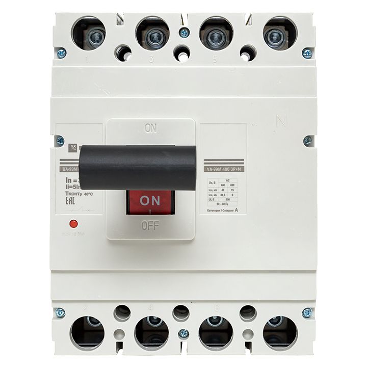 Выключатель автоматический  mccb99-4P5In400-315m