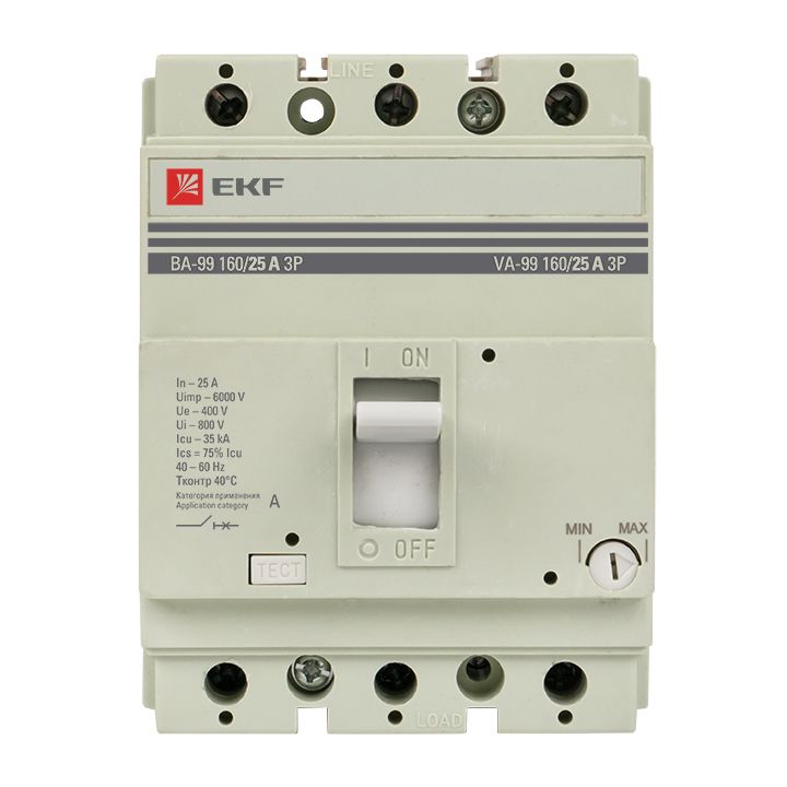 Выключатель автоматический  mccb99-160-25
