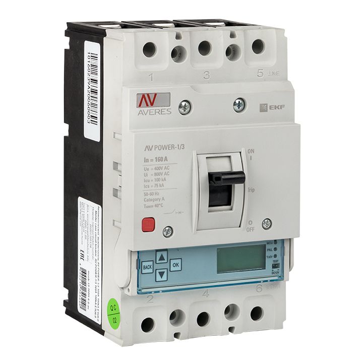 Выключатель автоматический  mccb-13-160H-6.0-av