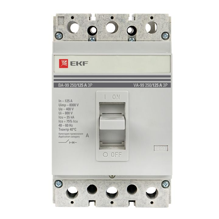 Выключатель автоматический  mccb99-250-125