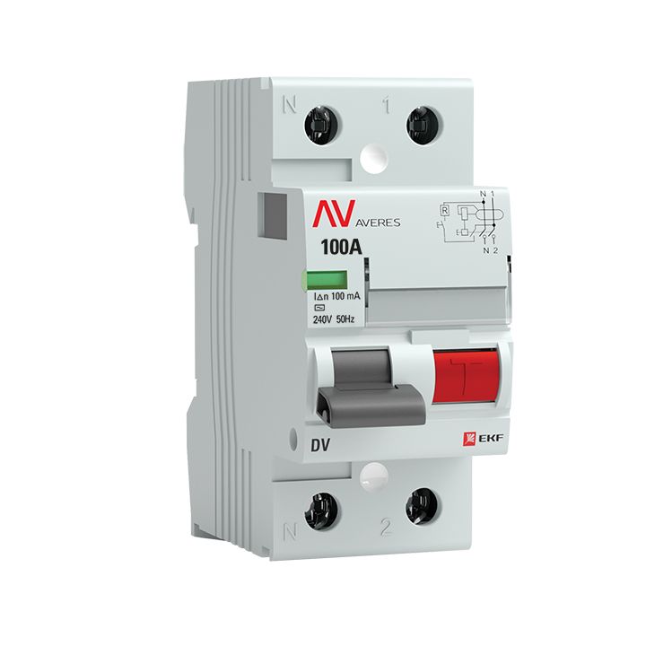 Устройство защитного отключения  rccb-2-100-100-ac-av