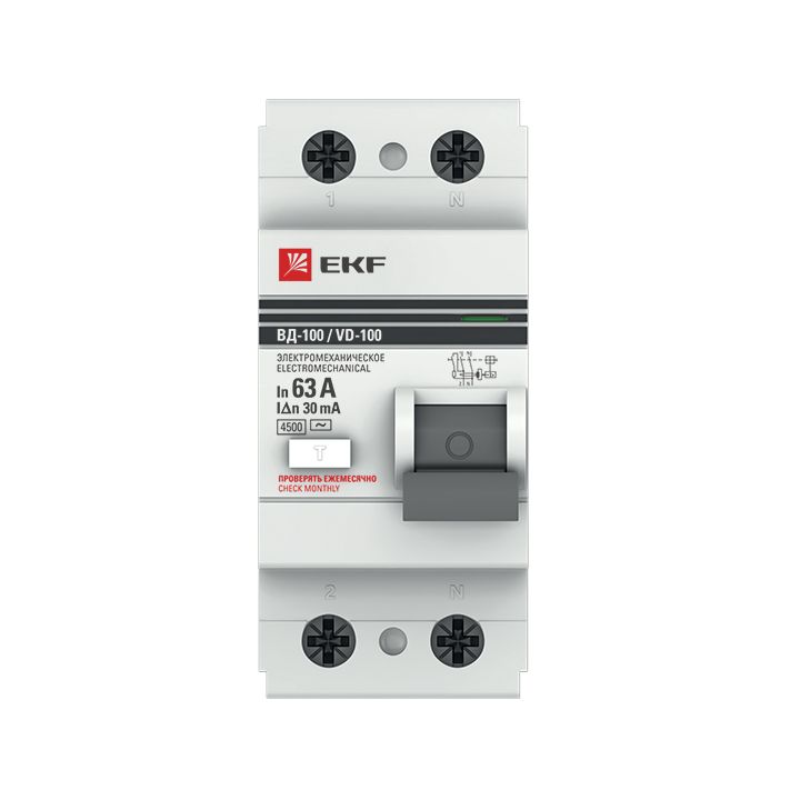 Устройство защитного отключения  elcb-2-63-30-em-pro