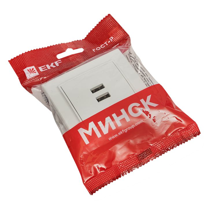 Розетка телекоммуникационная  ERR-2USB-100