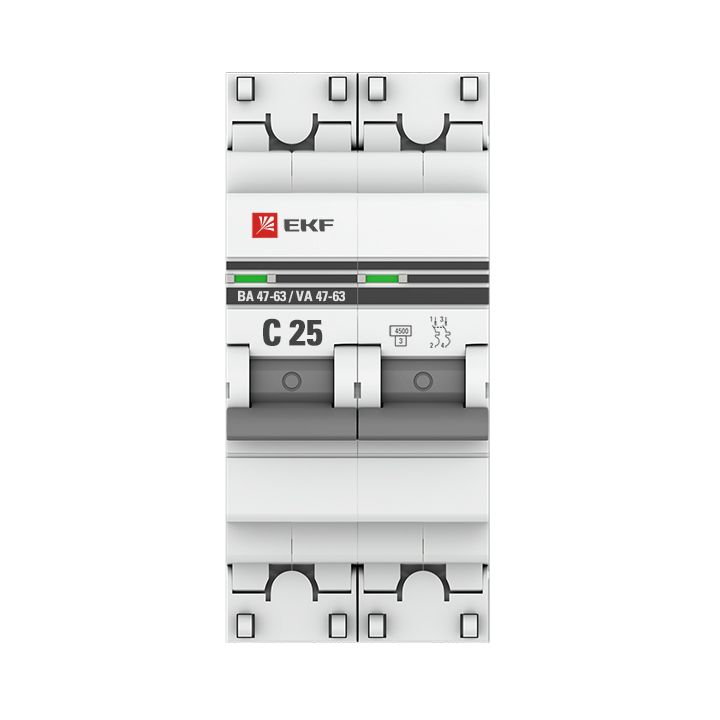 Выключатель автоматический  mcb4763-2-25C-pro