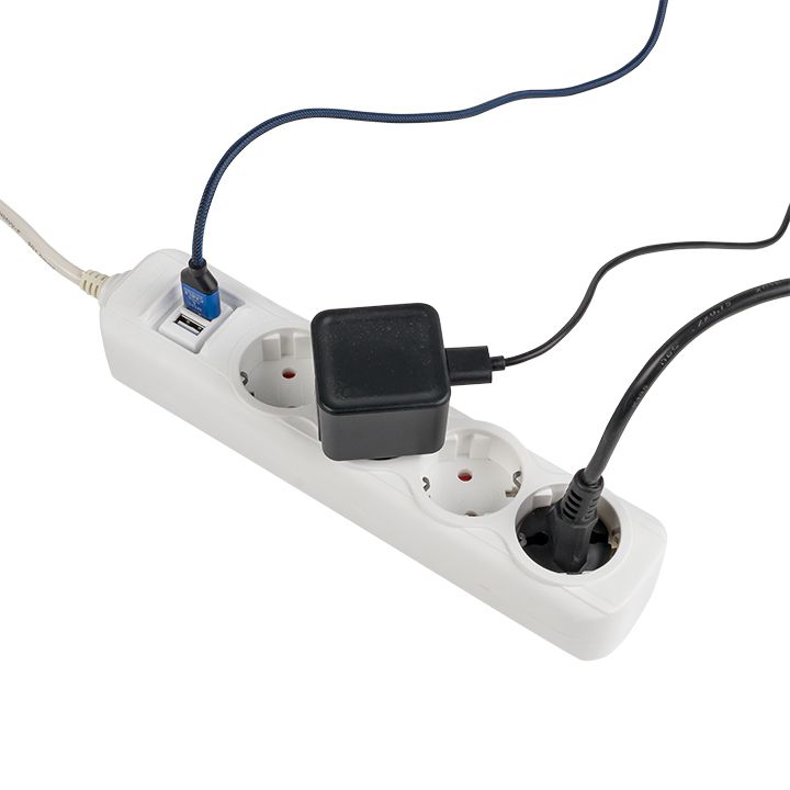Удлинитель силовой  UBA16-2USB-4-03i