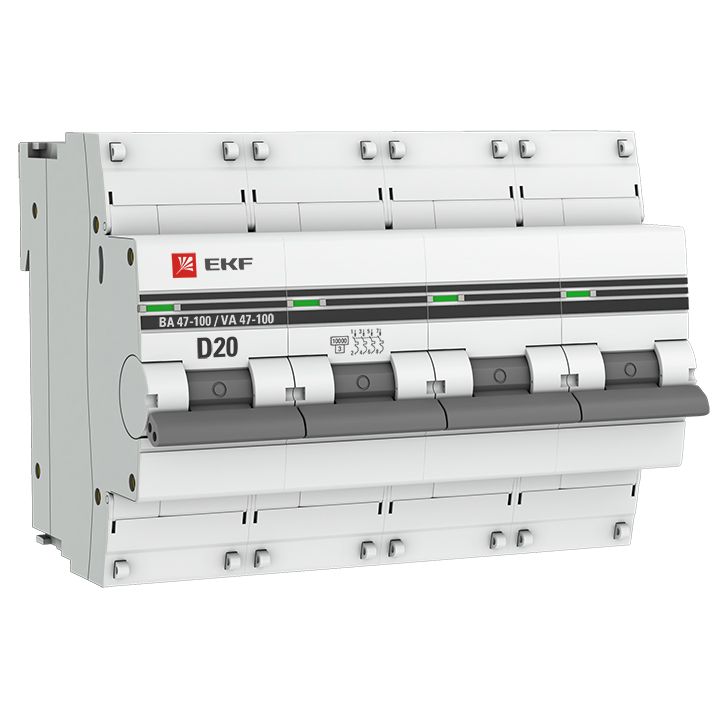 Выключатель автоматический  mcb47100-4-20D-pro