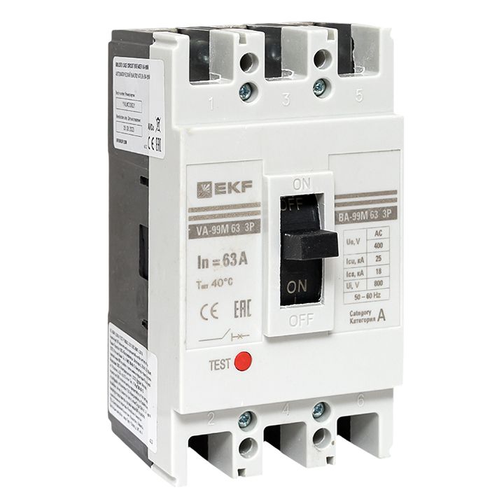 Выключатель автоматический  mccb99-63-63m