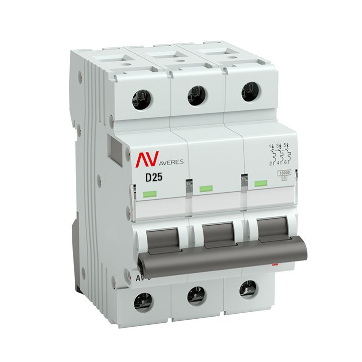 Выключатель автоматический  mcb10-3-25D-av
