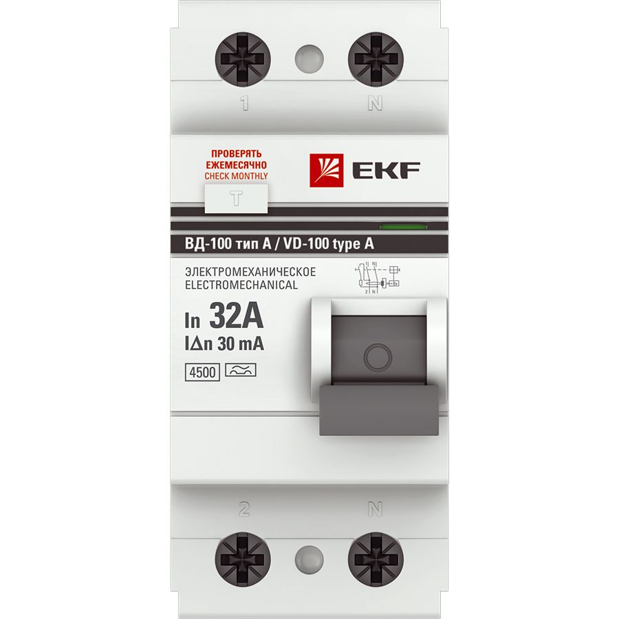 Выключатель автоматический дифференциальный  elcb-2-32-30-em-a-pro