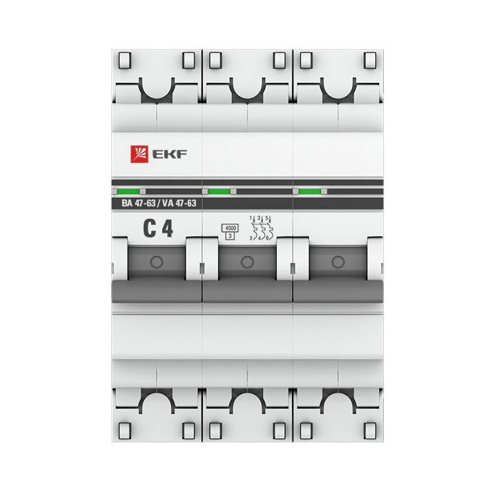 Выключатель автоматический  mcb4763-3-04C-pro