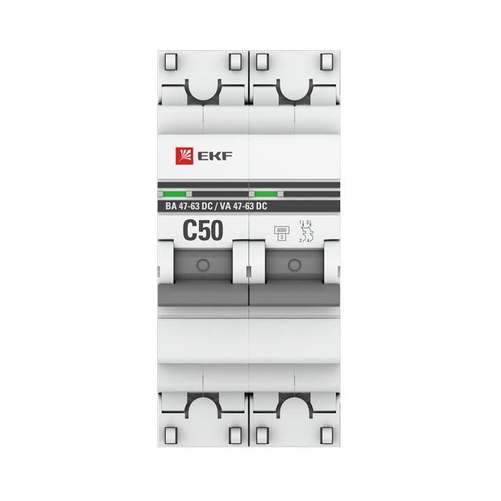 Выключатель автоматический  mcb4763-DC-2-50C-pro
