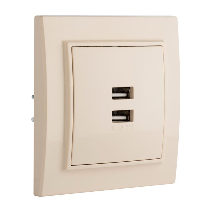 Розетка телекоммуникационная  ERR-2USB-200