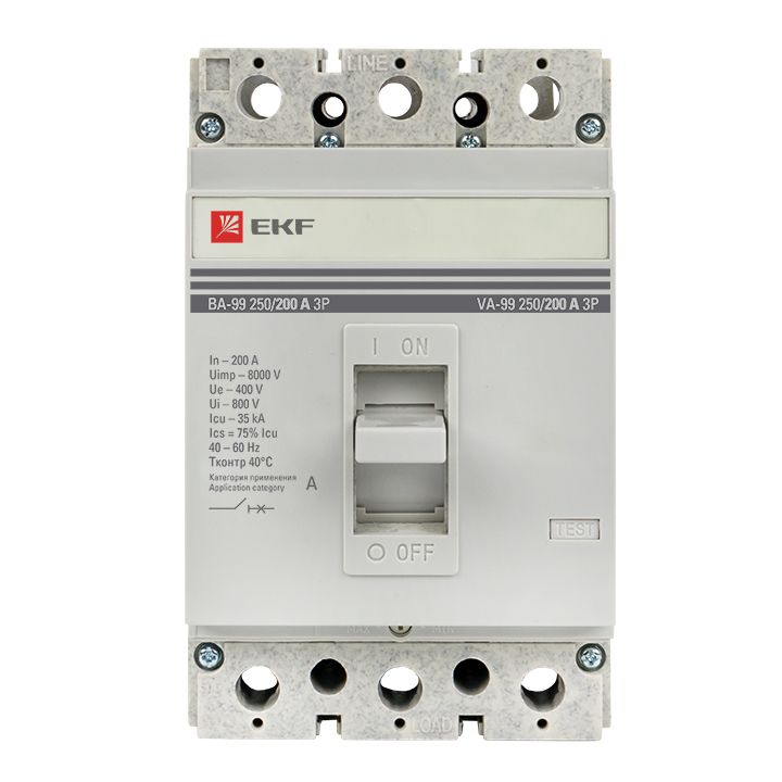 Выключатель автоматический  mccb99-250-200