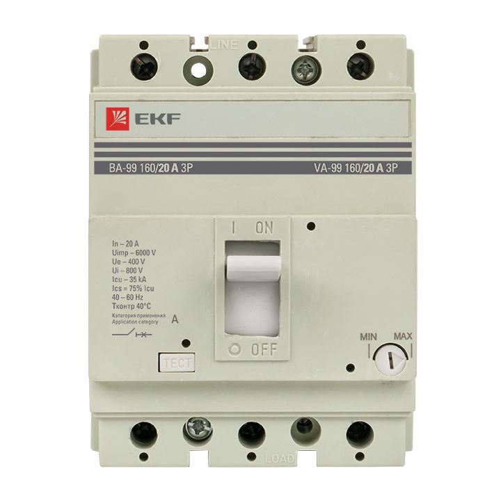 Выключатель автоматический  mccb99-160-20