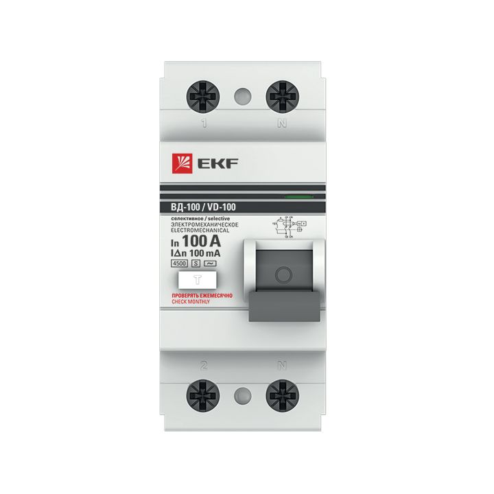 Устройство защитного отключения  elcb-2-100-100S-em-pro