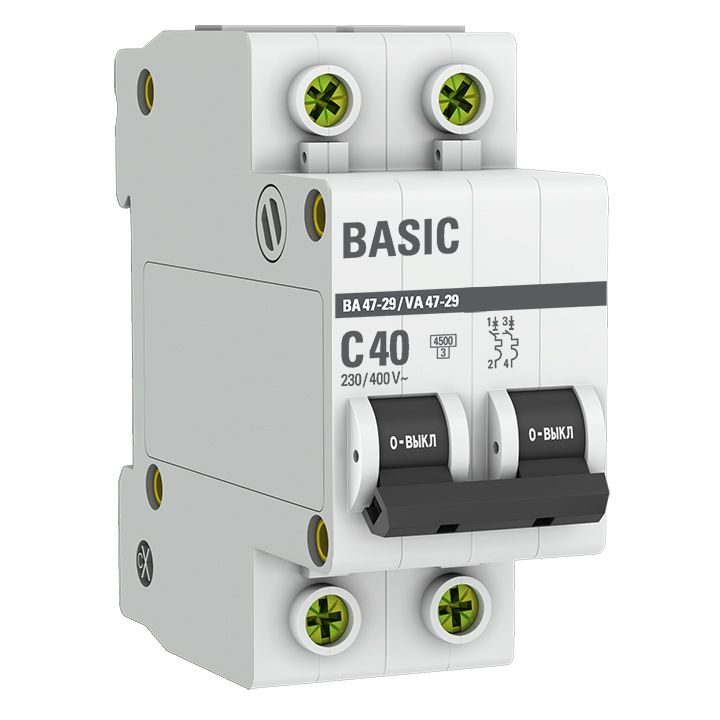 Выключатель автоматический  mcb4729-2-40C