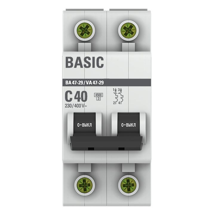 Выключатель автоматический  mcb4729-2-40C