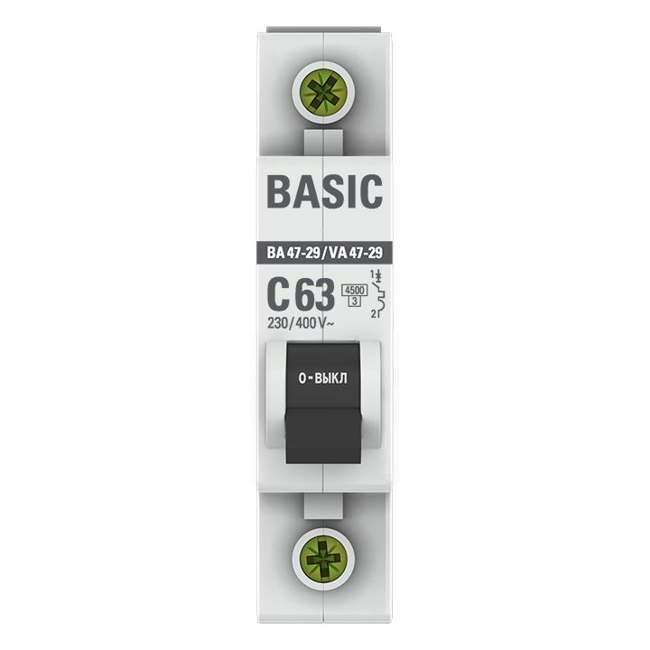 Выключатель автоматический  mcb4729-1-63C