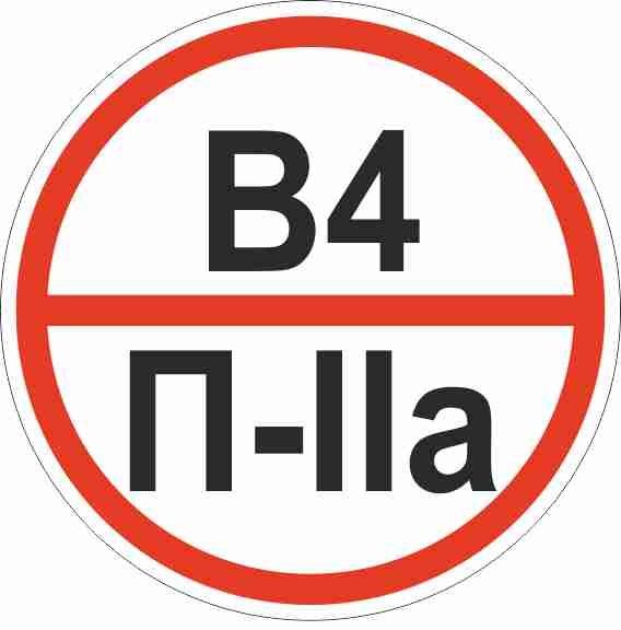 Знак безопасности  pn-b4-p-lla