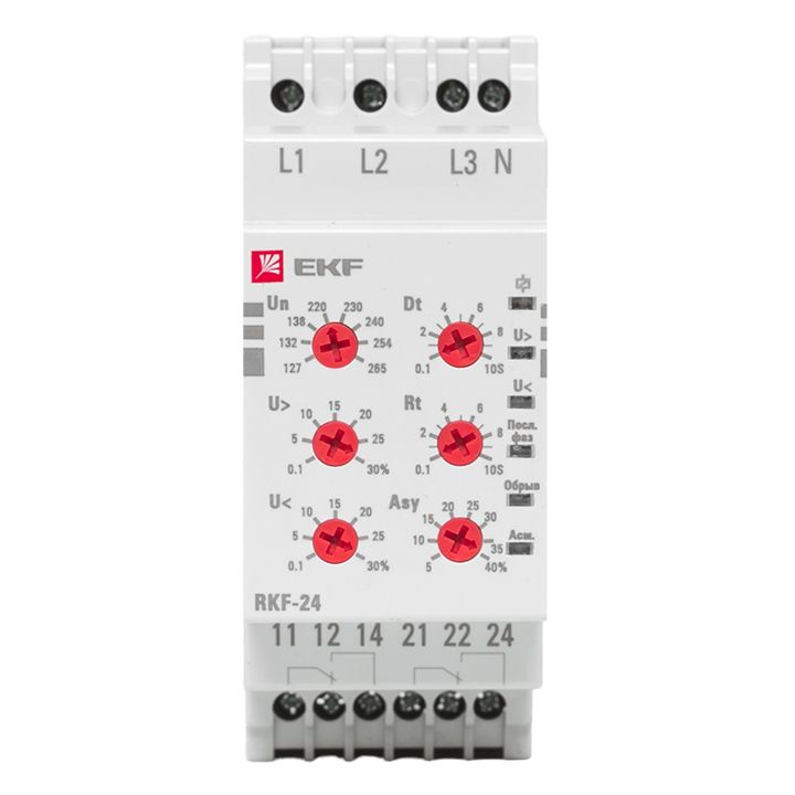 Реле контроля фаз  rkf-24