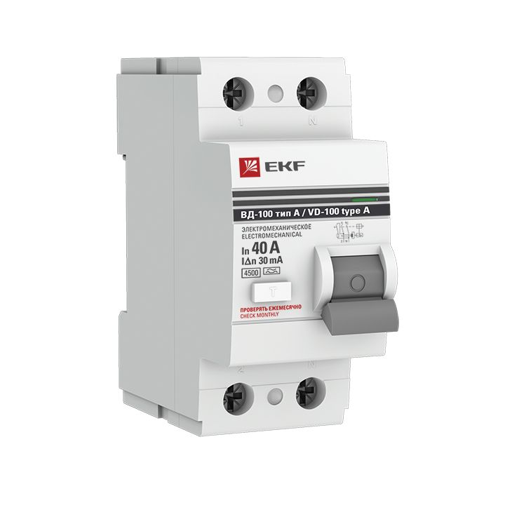 Устройство защитного отключения  elcb-2-40-30-em-a-pro