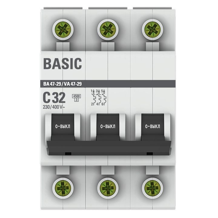 Выключатель автоматический  mcb4729-3-32C
