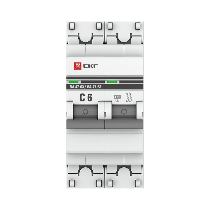 Выключатель автоматический  mcb4763-2-06C-pro