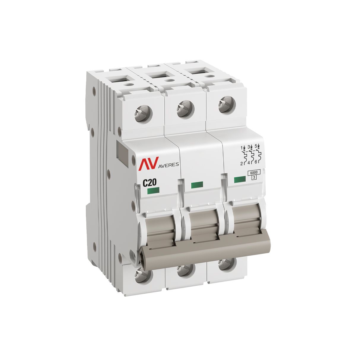 Выключатель автоматический  mcb6-3-20C-av