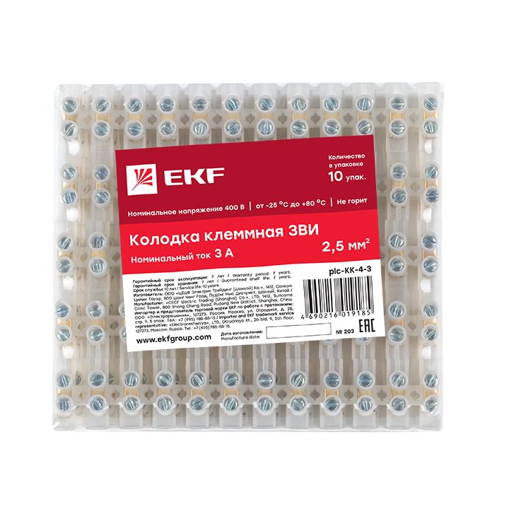 Колодка клеммная  plc-KK-4-3