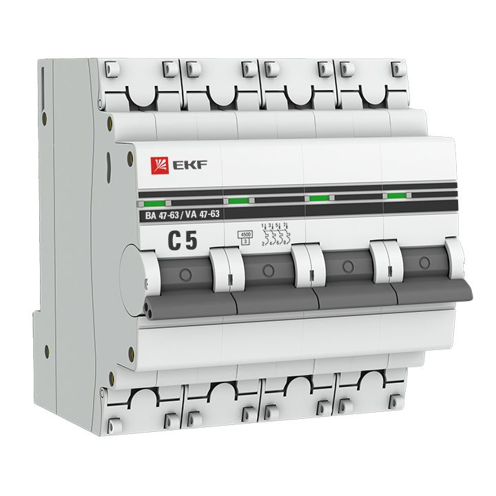 Выключатель автоматический  mcb4763-4-05C-pro