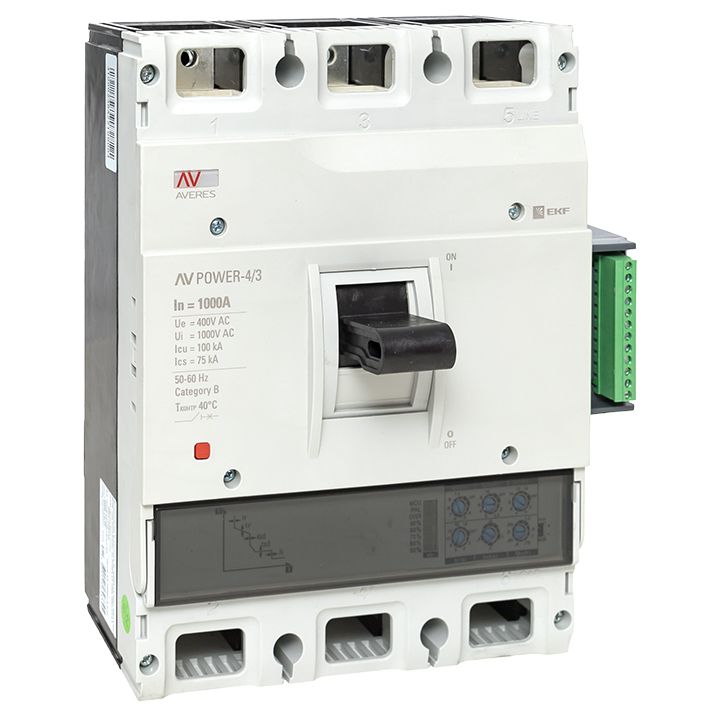 Выключатель автоматический  mccb-43-1000H-2.2-av