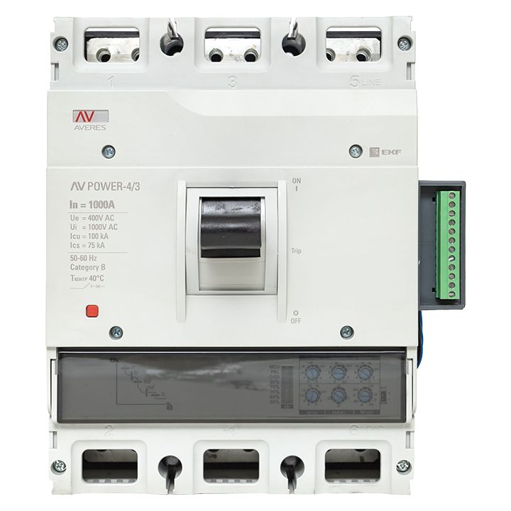 Выключатель автоматический  mccb-43-1000H-2.2-av