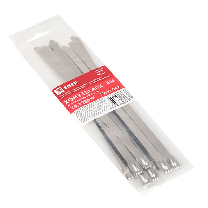Хомут  plc-fl-tss-304-7.9x200-r