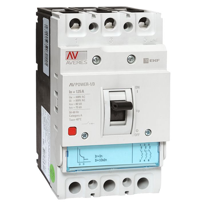 Выключатель автоматический  mccb-13-125H-TR-av