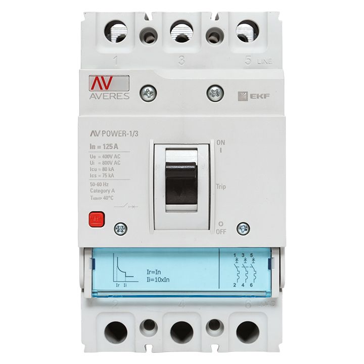 Выключатель автоматический  mccb-13-125H-TR-av