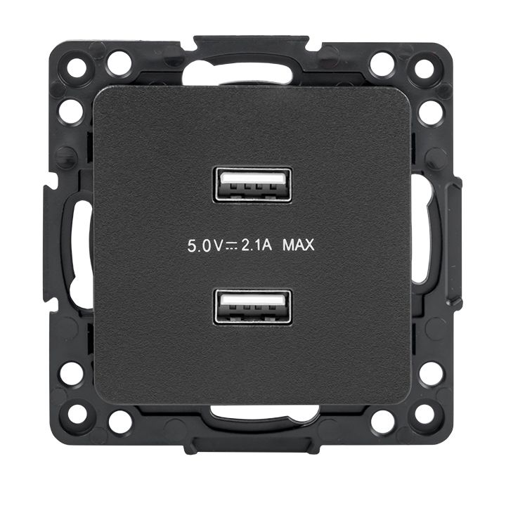 Механизм розетки  EZR16-028-10-2USB