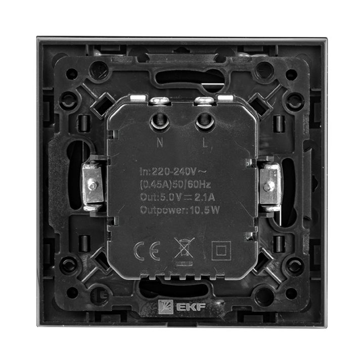 Механизм розетки  EZR16-028-10-2USB