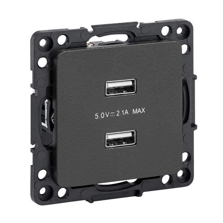 Механизм розетки  EZR16-028-10-2USB